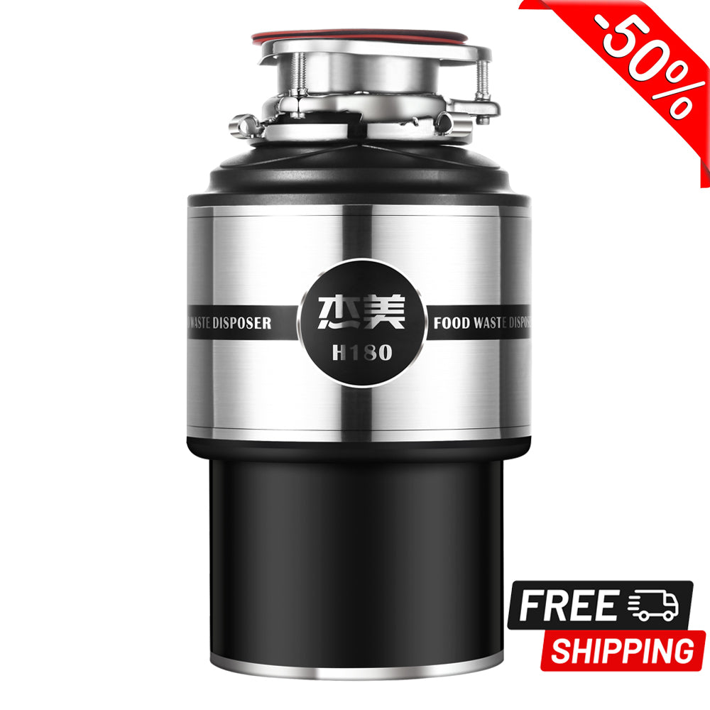 Jiemei 3/4HP Continuous Feed Electric Kitchen Food Waste Disposer -H180 Series
