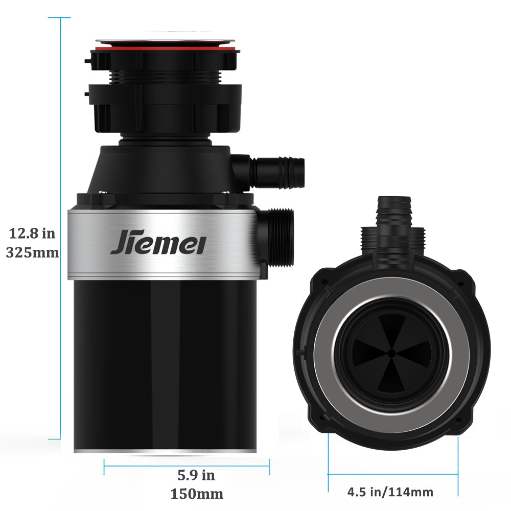 Jiemei 1/2 3/4 1 HP Continuous Feed Electric Kitchen Food Waste Disposer -F1 Series