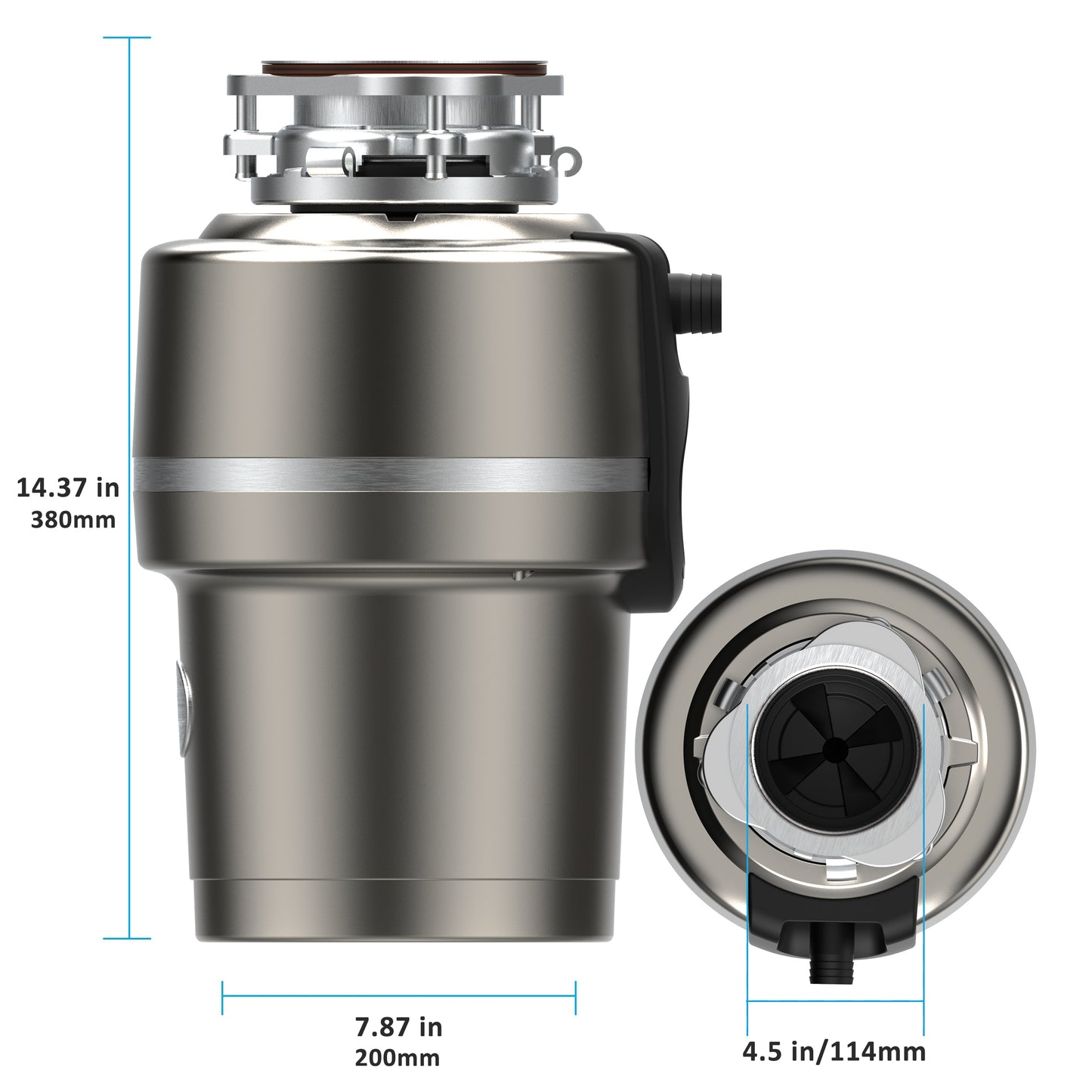 Jiemei 3/4 HP Kitchen Food Waste Disposer -L9 Series