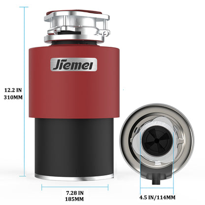 Jiemei 1/2 3/4 1 HP Continuous Feed Electric Kitchen Food Waste Disposer -P10 Series