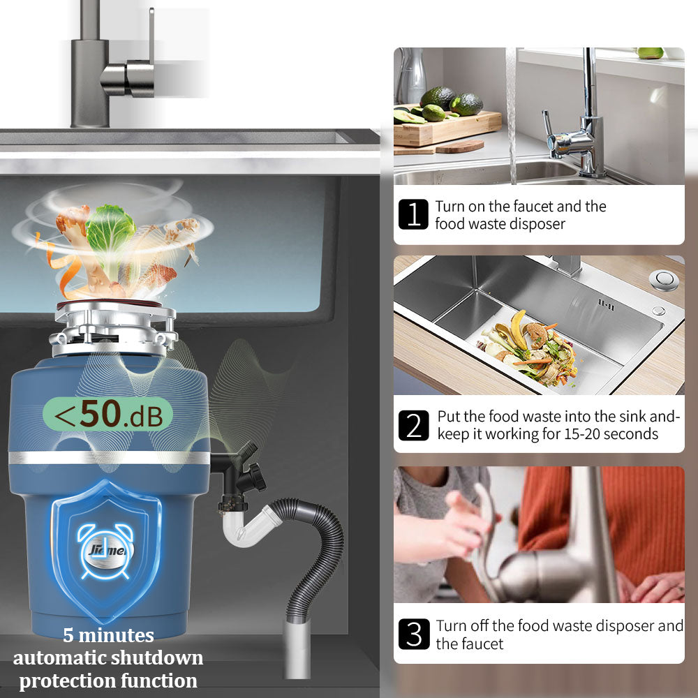 Jiemei 1 HP Kitchen Food Waste Disposer -L9 Series