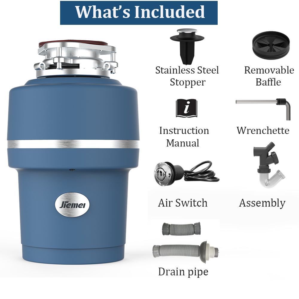 Jiemei 1 HP Kitchen Food Waste Disposer -L9 Series