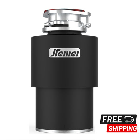 Jiemei 1/2 3/4 1 HP Continuous Feed Electric Kitchen Food Waste Disposer -P10 Black Series